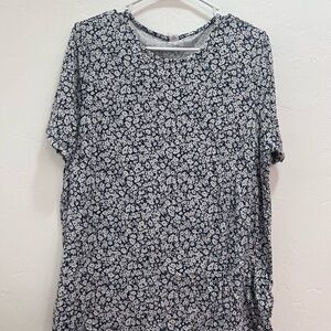 Floral Print Short Sleeve Top